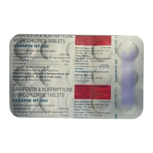 gabapin nt 200mg tablet 15's